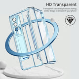 For Samsung Galaxy Z Fold4 5G Phantom Series Folding Case - Blue - Side View