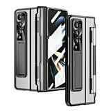 For Samsung Galaxy Z Fold4 5G Phantom Series Folding Case - Blue - Low Angle