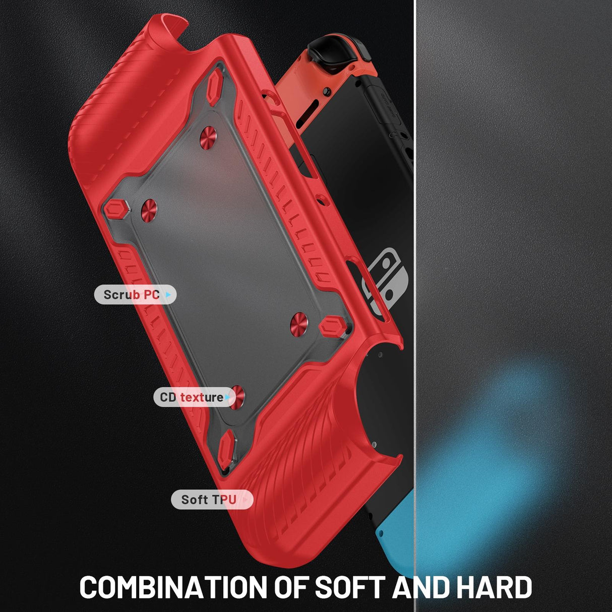Protective Tpu Pc Case for Nintendo Switch Oled - Blue