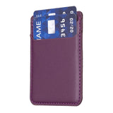 R20 Texture Card Bag Back Sticker For Mobile Phones - Purple