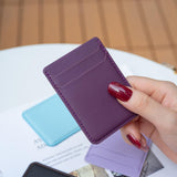 R20 Texture Card Bag Back Sticker For Mobile Phones - Purple