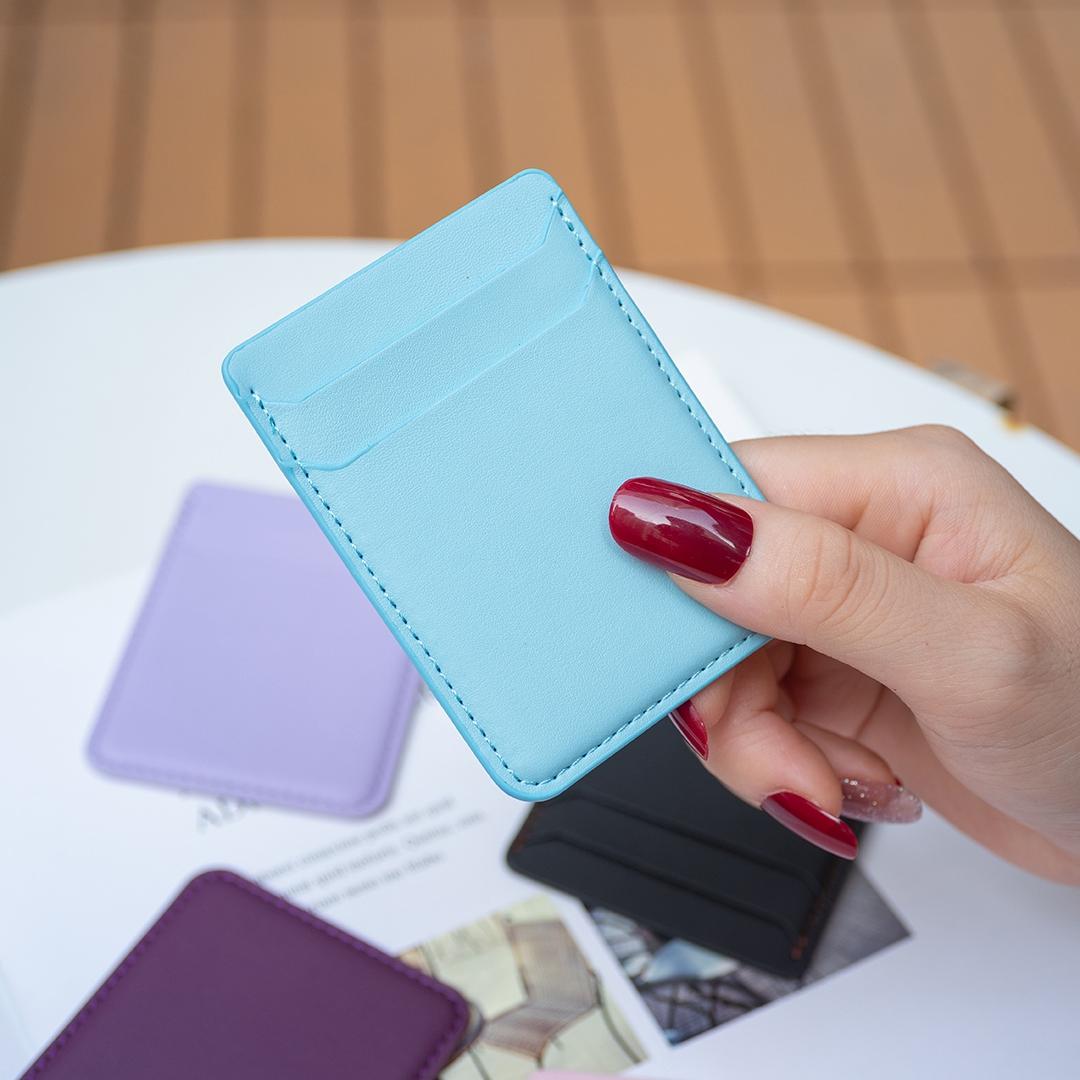 R20 Texture Card Bag Back Sticker For Mobile Phones - Purple