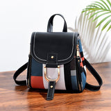 Stylish Ladies Leather Backpack - Soft Pu Material - Coffee