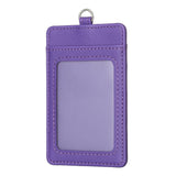 Vertical Id Card Bag & Lanyard - Purple - Extra Image