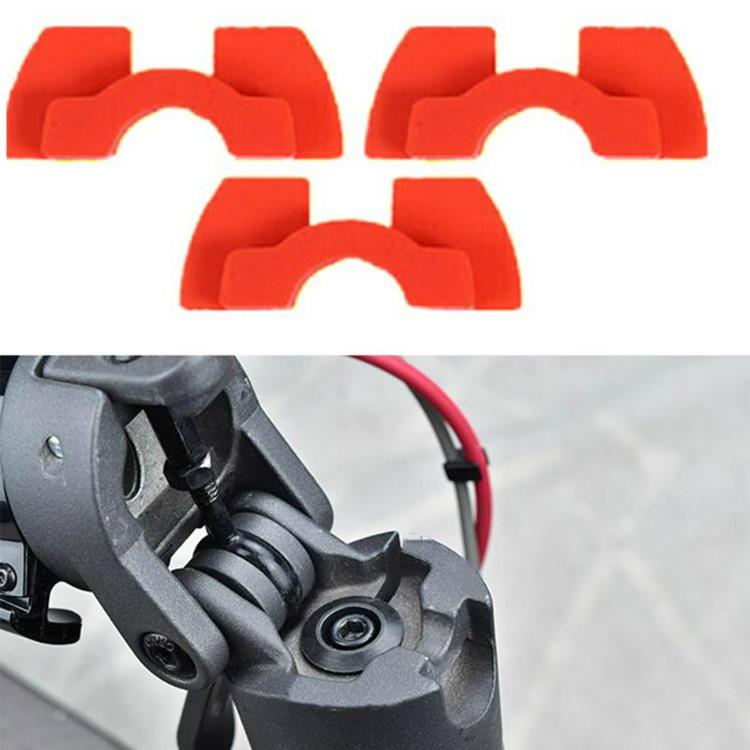 3-piece Shockproof Rubber Dampers for Xiaomi M365 Scooter - Yellow