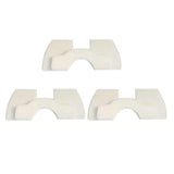 3-piece Shockproof Rubber Dampers for Xiaomi M365 Scooter - Yellow