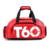 Waterproof Fitness Backpack For Swimming And Travel - Red - Front View