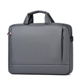 13 Oxford Cloth Laptop Backpack For Event - Black - Dark Gray - Front View