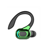 Wireless Sports Earphones - F8 Bluetooth 5.1 Ear-mounted Stereo - Black + Green