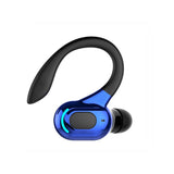 Wireless Sports Earphones - F8 Bluetooth 5.1 Ear-mounted Stereo - Black + Green