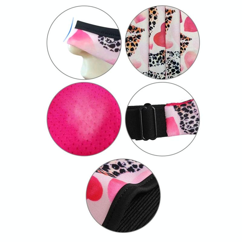 Breathable Vr Eye Mask - Sweatproof - Black White Flower