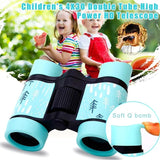 Children's Bird Watching Binoculars - 4x30 Perfect Gift - Rain Season Purple - Top-Down View