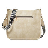 Leopard Print Waterproof Crossbody Tote Bag - Grey - Extra Image
