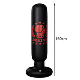 Adult Inflatable Vertical Boxing Column - 1.6M Non-Tumbler Sandbag - Boxer - Top-Down View