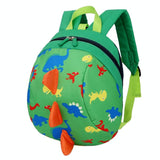 Durable Dinosaur Backpack for Kids - Lost Proof - Dark Blue - Low Angle