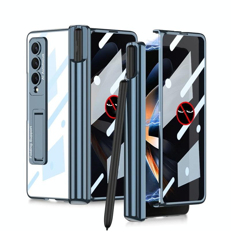 For Samsung Galaxy Z Fold4 5G Magnetic Privacy Case - Foldable - Black