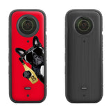 Protective Film Stickers for Dji Insta360 X3 Panoramic Camera - Bulls + Brushed Red