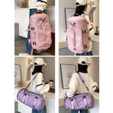 Waterproof Crossbody Travel Backpack - 375l Capacity - Charming Purple - Close-Up Angle