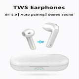 Wireless Bluetooth Earphones - Tws8 - Red - Top-Down View