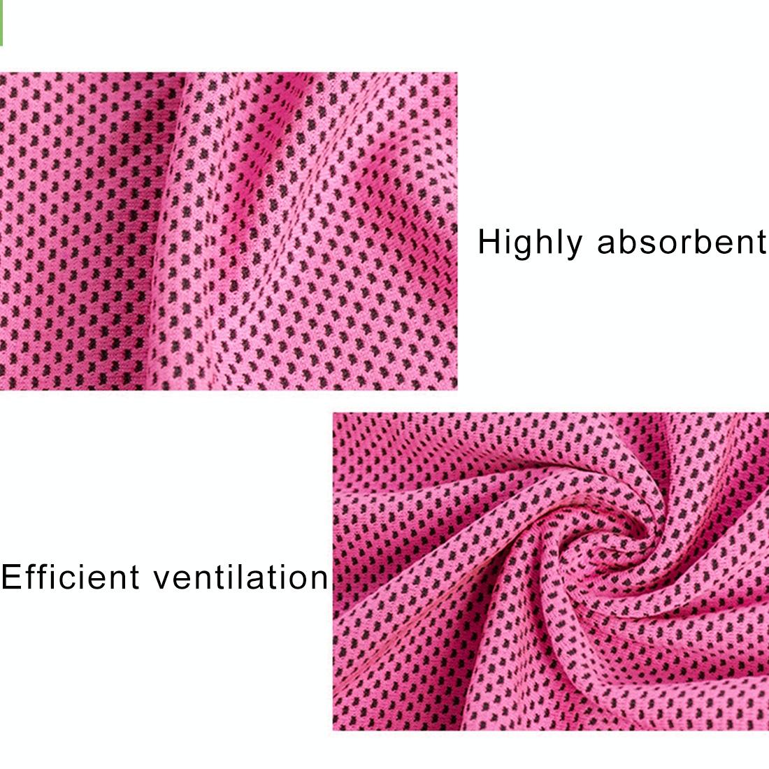 2-pack Enduring Ice Towels - Microfiber Fabric 30*100cm - Ideal for Gym and Sports - Burgundy