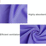 2-pack Enduring Ice Towels - Microfiber Fabric 30*100cm - Ideal for Gym and Sports - Burgundy - Extra Image