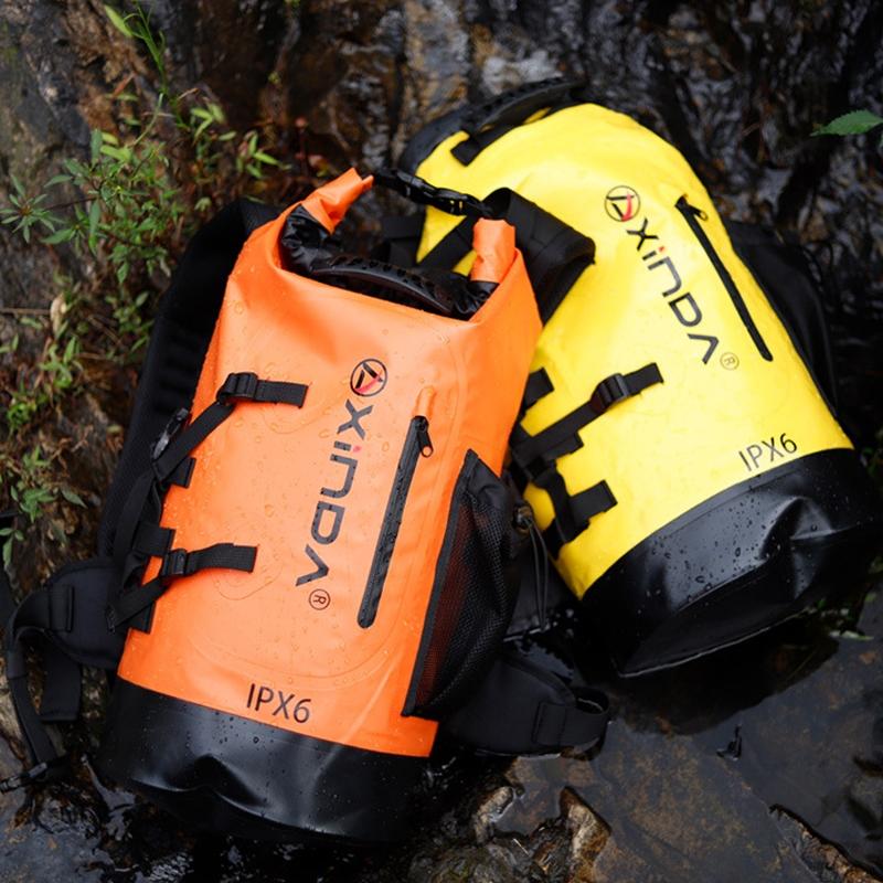 Waterproof Upstream Storage Shoulder Bag L For Mountaineering - Orange