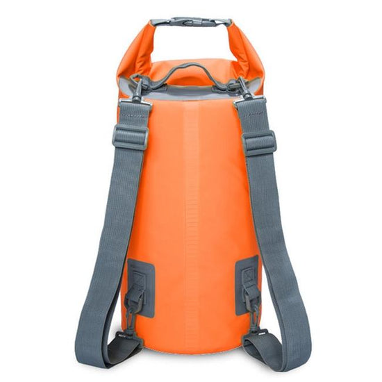 Waterproof Dual Shoulder Dry Bag 50L Capacity - Orange