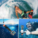 Buoyant Foam Hand Grip with Quick Release for Gopro Hero 12 - Low Angle