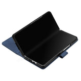 For Samsung Galaxy z Fold4 5G Embossed Leather Flip Crossbody Phone Case - 3d Design - Blue - Extra Image