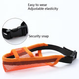 Dog Mouth Cover Anti-Bite Mesh Dog Mouth Cover Medium And Large Dogs Anti-Drop Mask Xs - Green - 45-Degree Angle