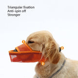 Dog Mouth Cover Anti-Bite Mesh Dog Mouth Cover Medium And Large Dogs Anti-Drop Mask Xs - Green - Close-Up Angle