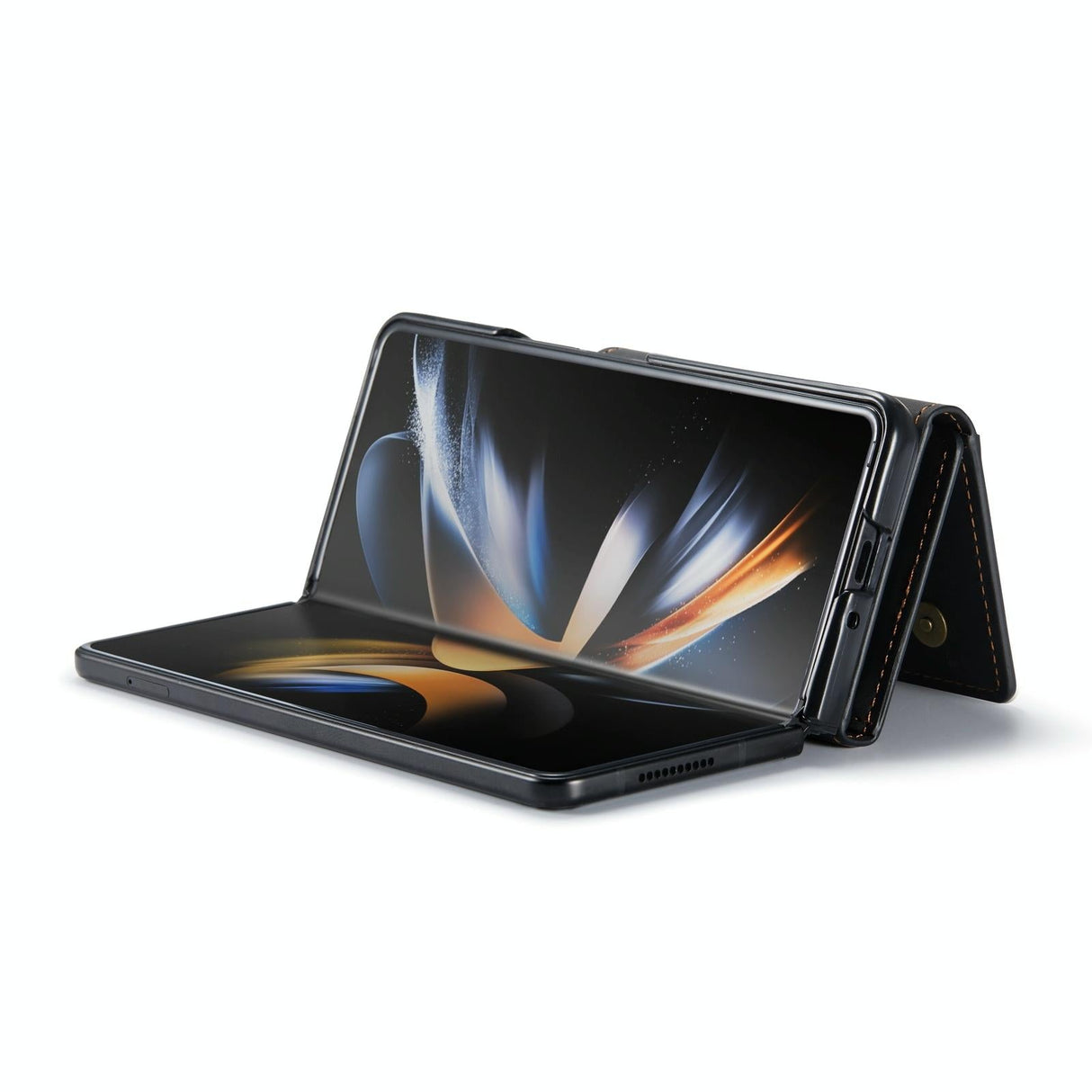 For Samsung Galaxy Z Fold4 5G Multi-Card Phone Case - Fits Dg.Ming M2 Series - Black