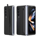 For Samsung Galaxy Z Fold4 5G Enhanced Shockproof Phone Case - Pen Design - Black