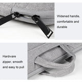 Waterproof Laptop Handbag - Large Capacity Shock-Absorbing - Fits 14.1-15.4 Inches - Deep Sky Gray - Close-Up Angle