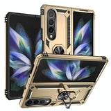 For Samsung Galaxy z Fold4 5G Tpu & Pc Shockproof Phone Case - Gold