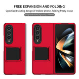 For Samsung Galaxy Z Fold4 5G Foldable 3D Design Phone Case - Green - Side View