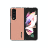 For Samsung Galaxy Z Fold4 5G Leather Shockproof Case - Brown