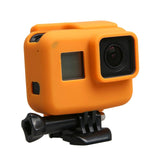 Silicone Border Frame Mount for Gopro Hero5 - Protective Cover - Orange - 45-Degree Angle