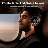 Waterproof True Wireless Noise-cancelling Bluetooth Earbuds - Orange - Rear View