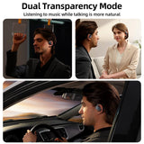 Waterproof True Wireless Noise-cancelling Bluetooth Earbuds - Orange - Low Angle