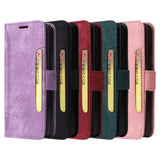 For Samsung Galaxy Z Fold4 5G Leather Dual Buckle Phone Case - Purple