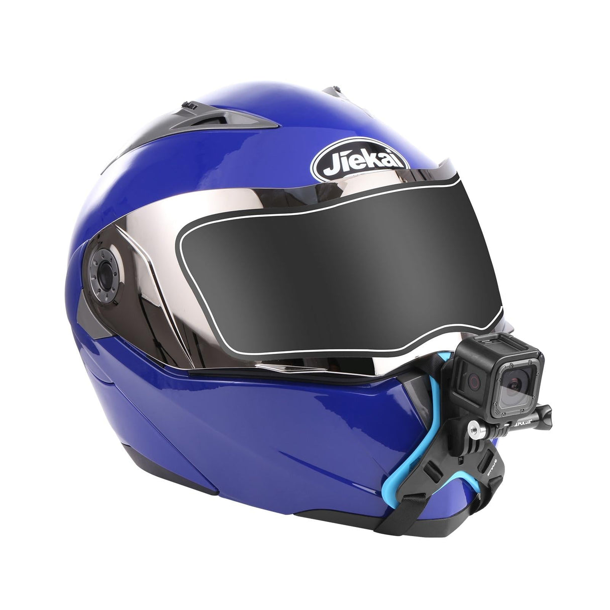 Universal Chin Strap Mount for Action Cameras - Orange