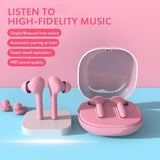 Wireless Stereo Sports Bluetooth Earphones with Charging Box - K88 Tws - Pink - Extra Image