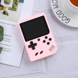 500 Classic Games Mini Handheld Console For Kids - 3.0 Inch Retro Macaron Design With Av Output - Pink
