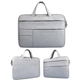 Portable Oxford Cloth Laptop Bag For 12 Devices - Multiple Pockets - Pink - Side View