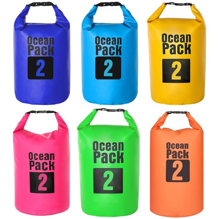 Waterproof Outdoor Dry Bag 2L Pvc Barrel Bag For Ultimate Protection - Pink