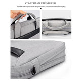 Expandable Laptop Bag - Waterproof Oxford Cloth Detachable Shoulder Strap - Pink - Close-Up Angle