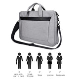 Expandable Laptop Bag - Waterproof Oxford Cloth Detachable Shoulder Strap - Pink - Extra Image