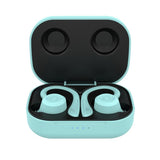 Waterproof T20 Tws Bluetooth Earphones with Charging Box and Noise-cancelling Hooks - Green