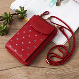 Floral Multi Card Crossbody Bag For Women - Jujube